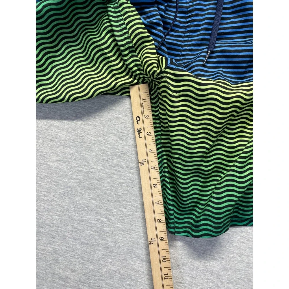 Nike Volley Swim Shorts Mens Large Multi‎ Horizon Striped Swoosh Logo Drawstring